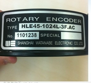 渡边编码器HLE45-1024L-3F.AC配超速开关 重载编码器可配超速开关